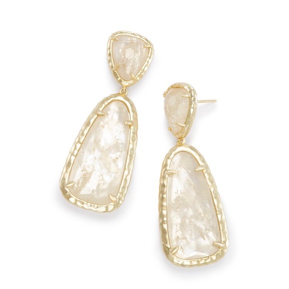 Kendra Scott Jewelry - NWT Kendra Scott Daria Ivory & Gold Earrings